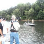 Don Day, Rick Redmon and Curt filming Anglers for Kids