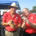 Montgomery Zoo brought out an armadilla and hedgeHog.