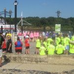 Teams get ready to load the boats.