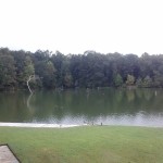 Lake off the big guest house at Ray Scott's Trophy Bass Retreat.