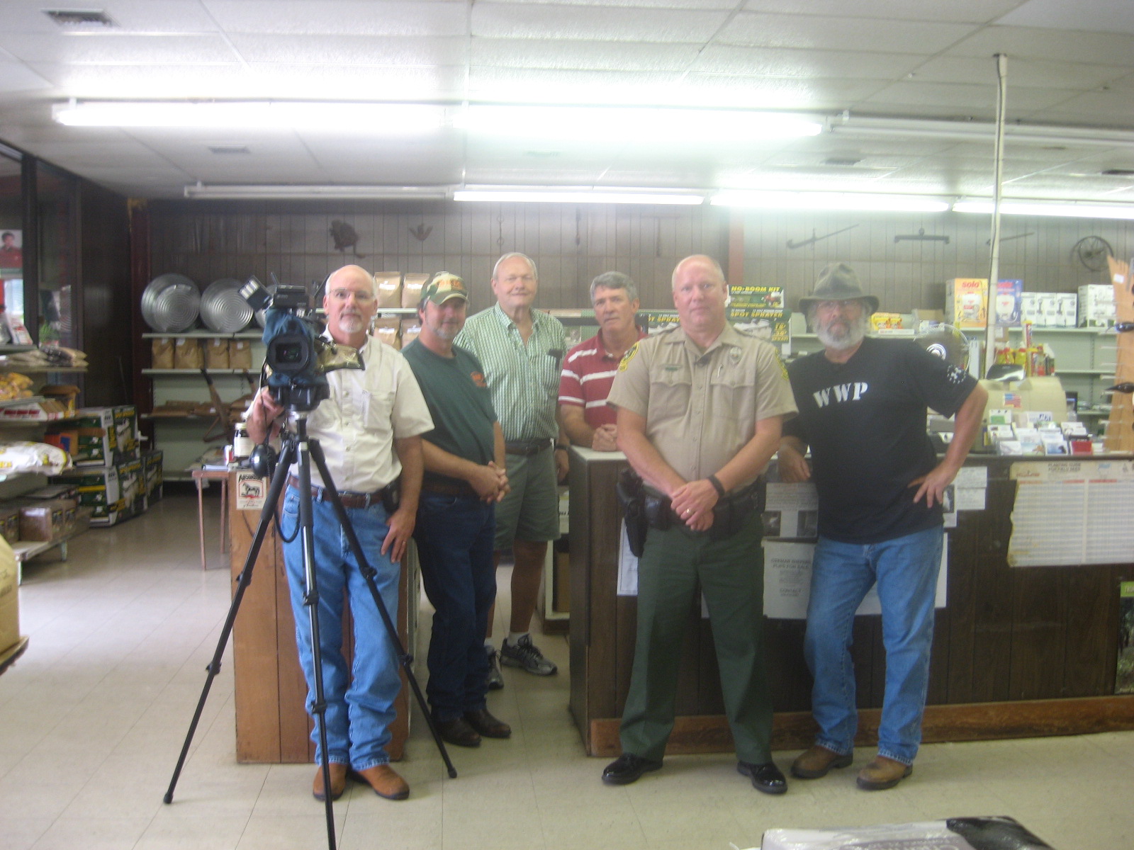 Here's a group shot from the BKM Outdoors shoot. Curt Gantt, Brian Keith, Seth, Steve, Warden Keith Mann, Don Day