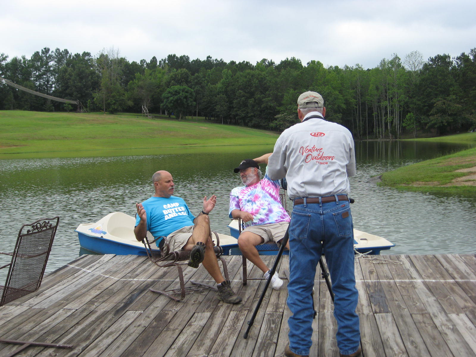 Curt Gantt films interview wit Ron Pierce, Camp Butter and Egg, and Don Day